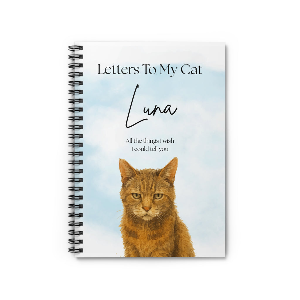 Letters to My Cat Notebook