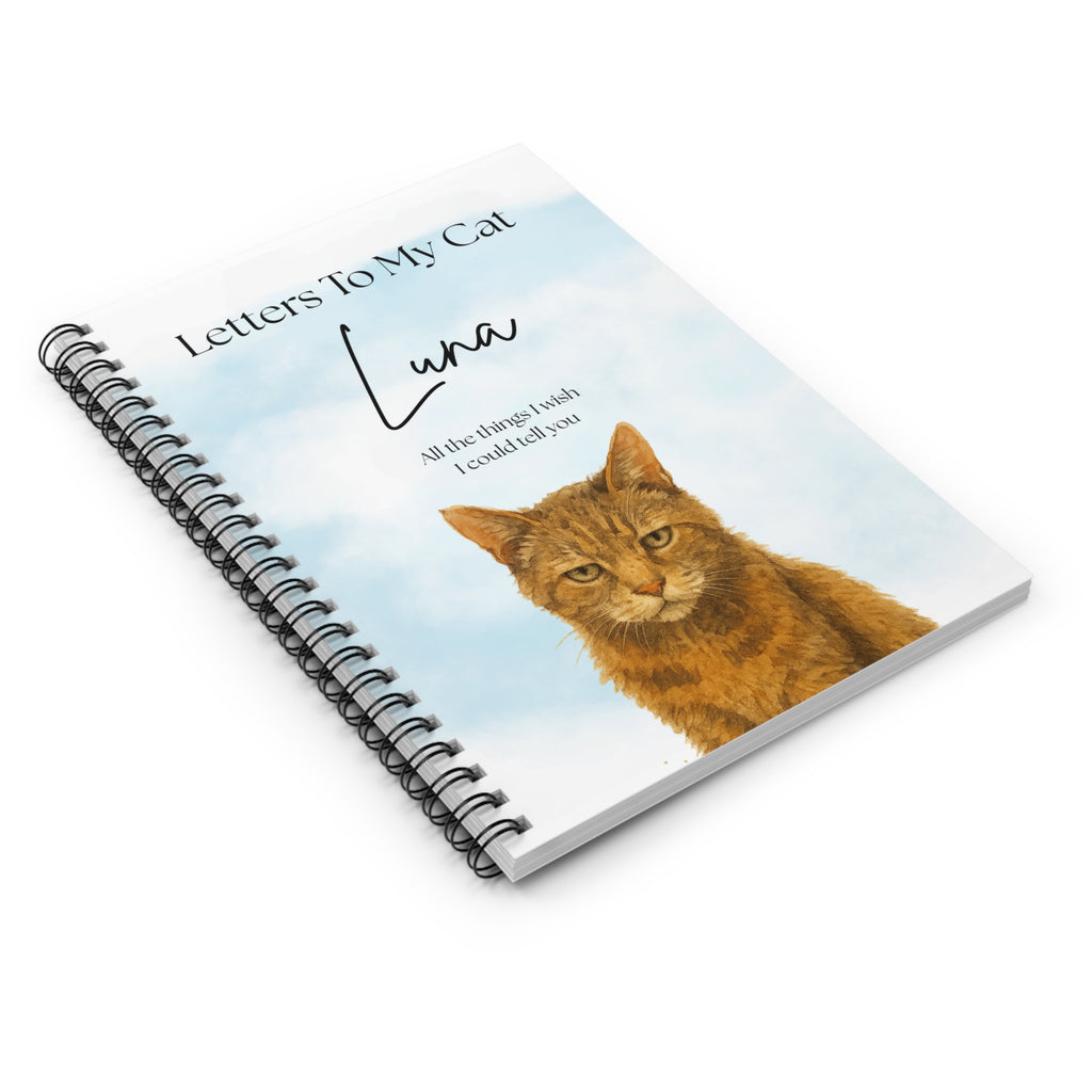 Letters to My Cat Notebook