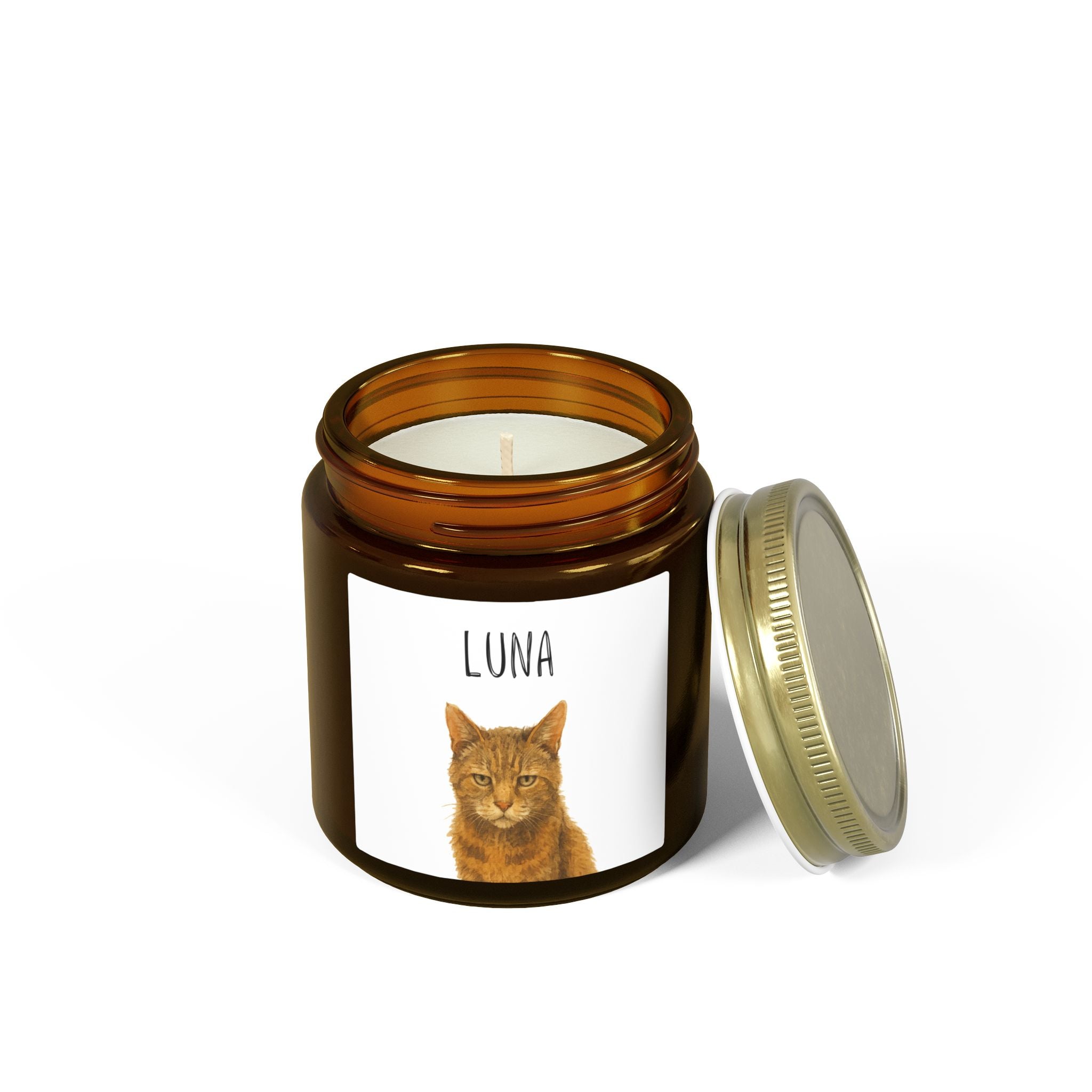 Minimal Watercolor Candle