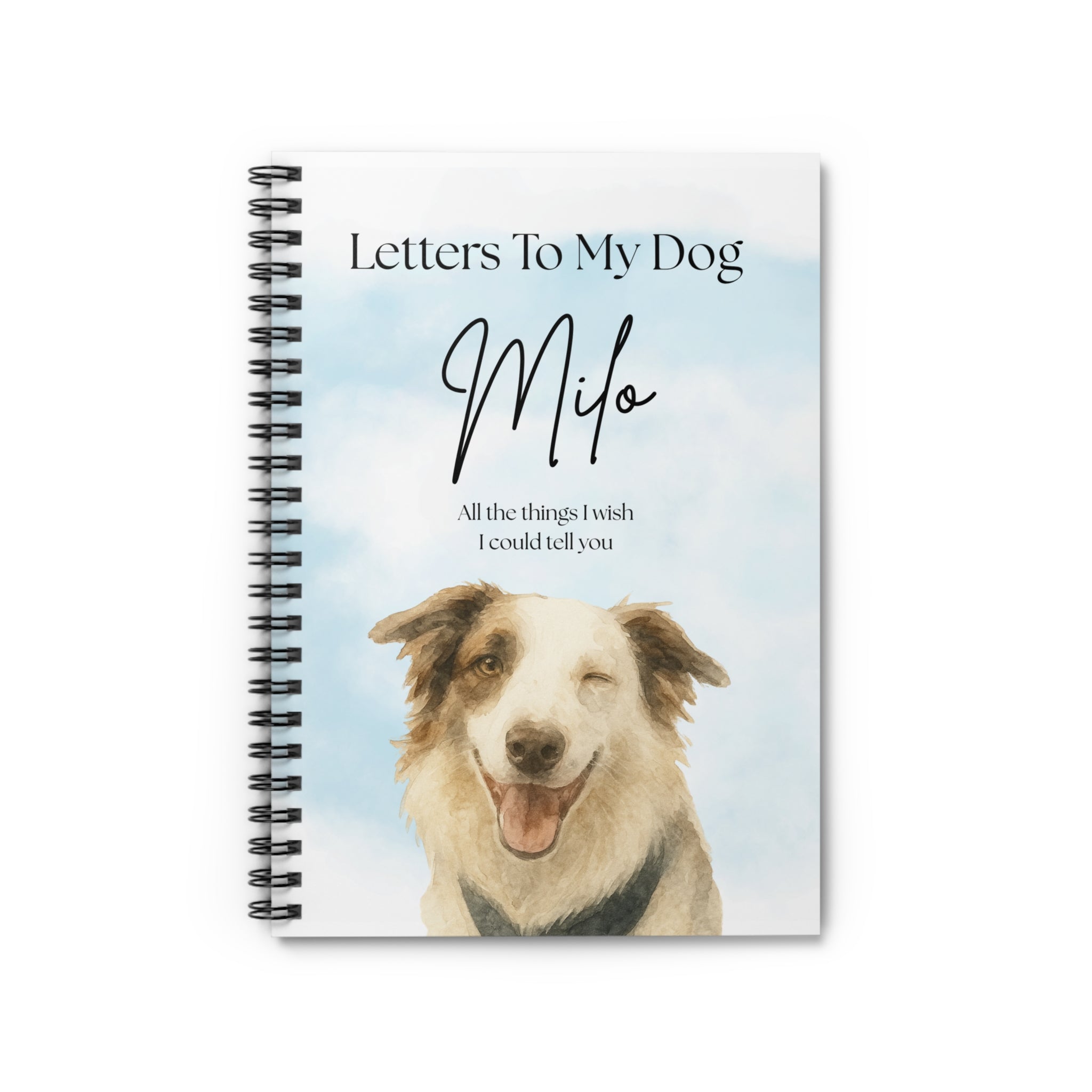 Letters to My Dog Notebook